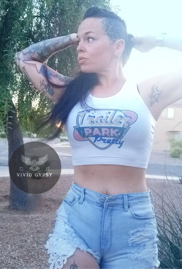 Trailer Park Pretty - Crop Tank Top