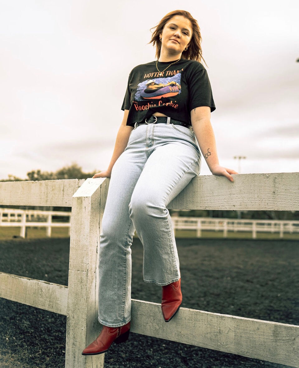 Hotter Than A Hoochie Coochie - Crop Top
