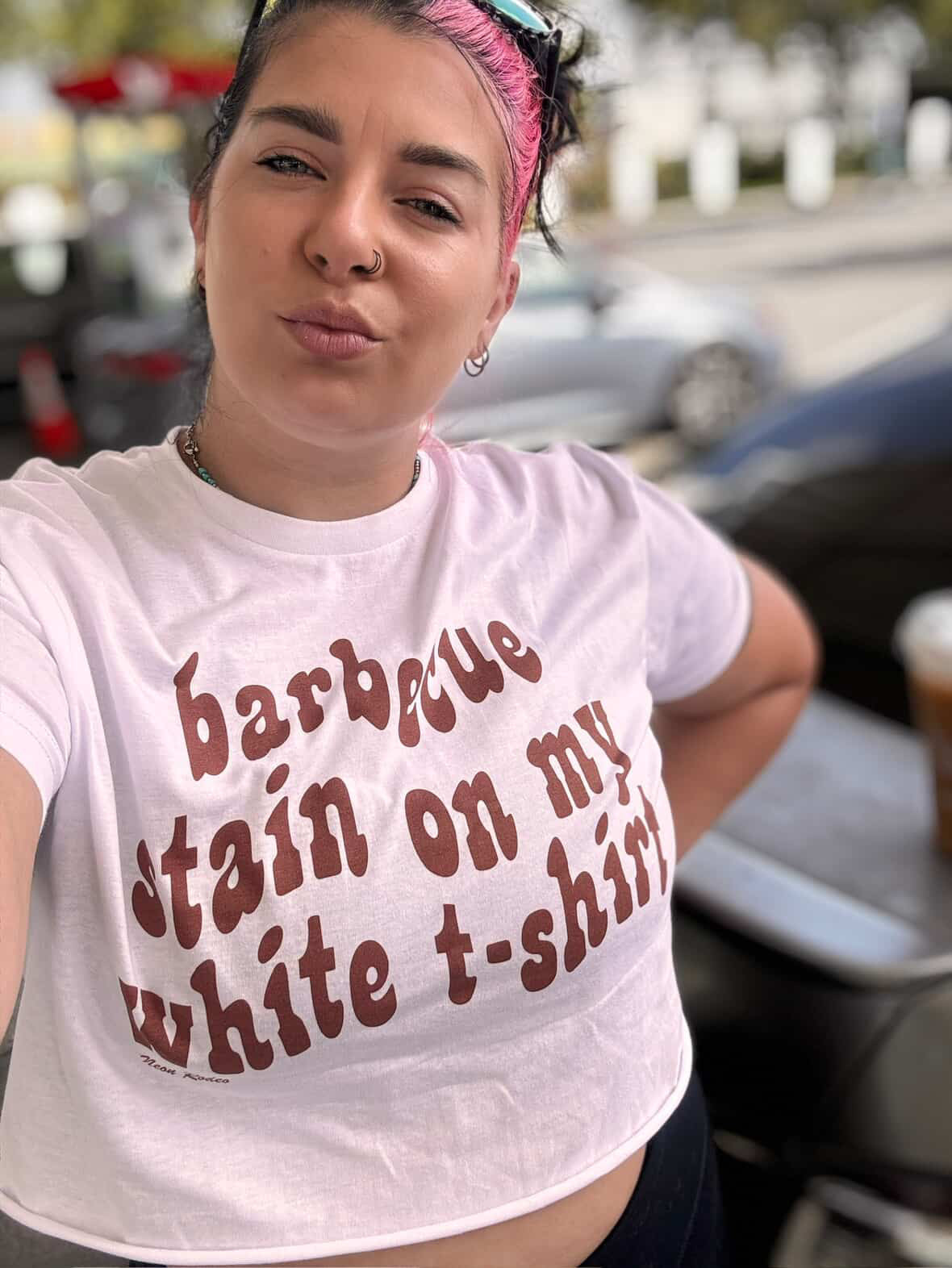 Barbecue Stain On My White T-Shirt