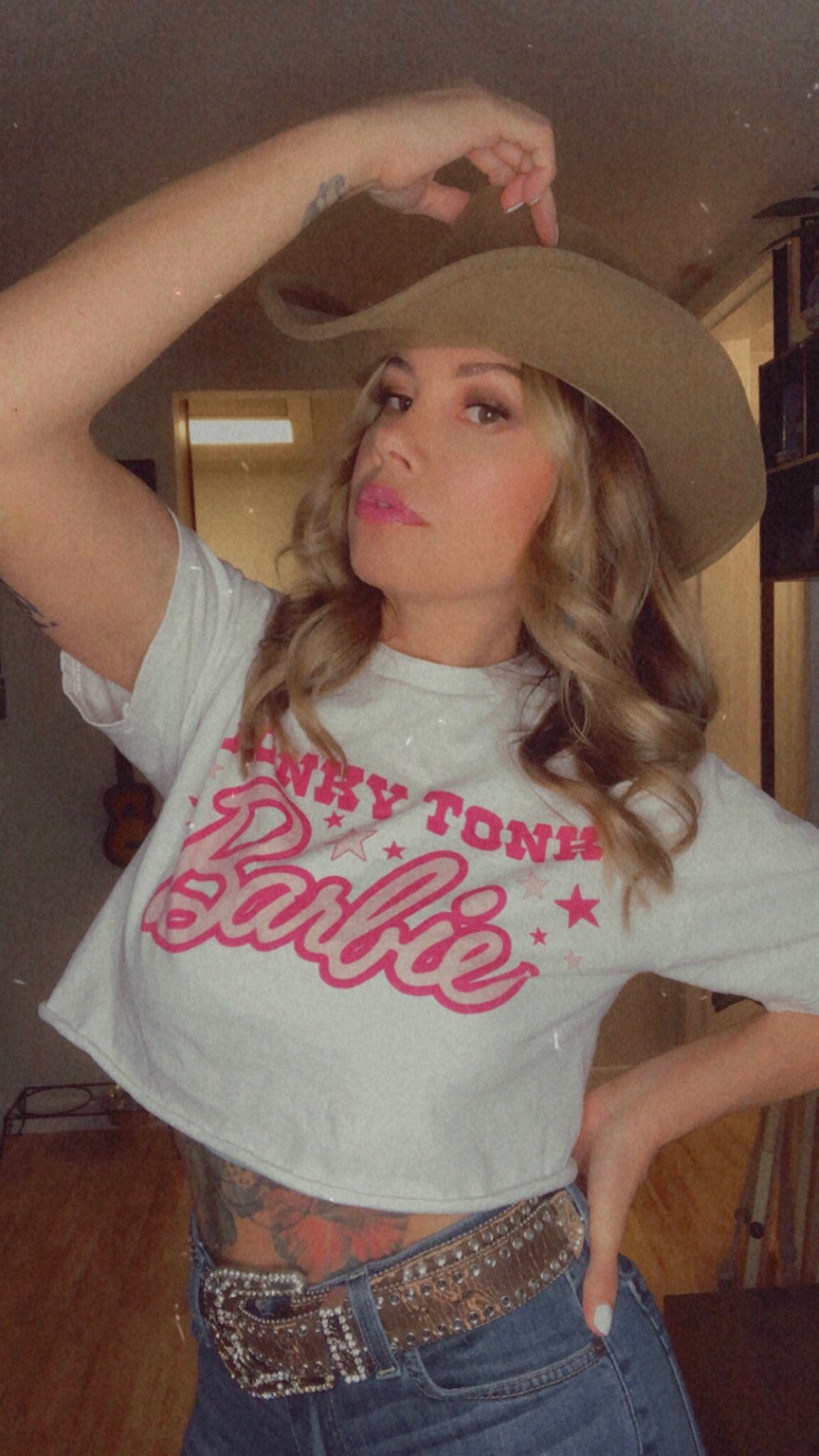 Honky Tonk Barbie - Crop Top
