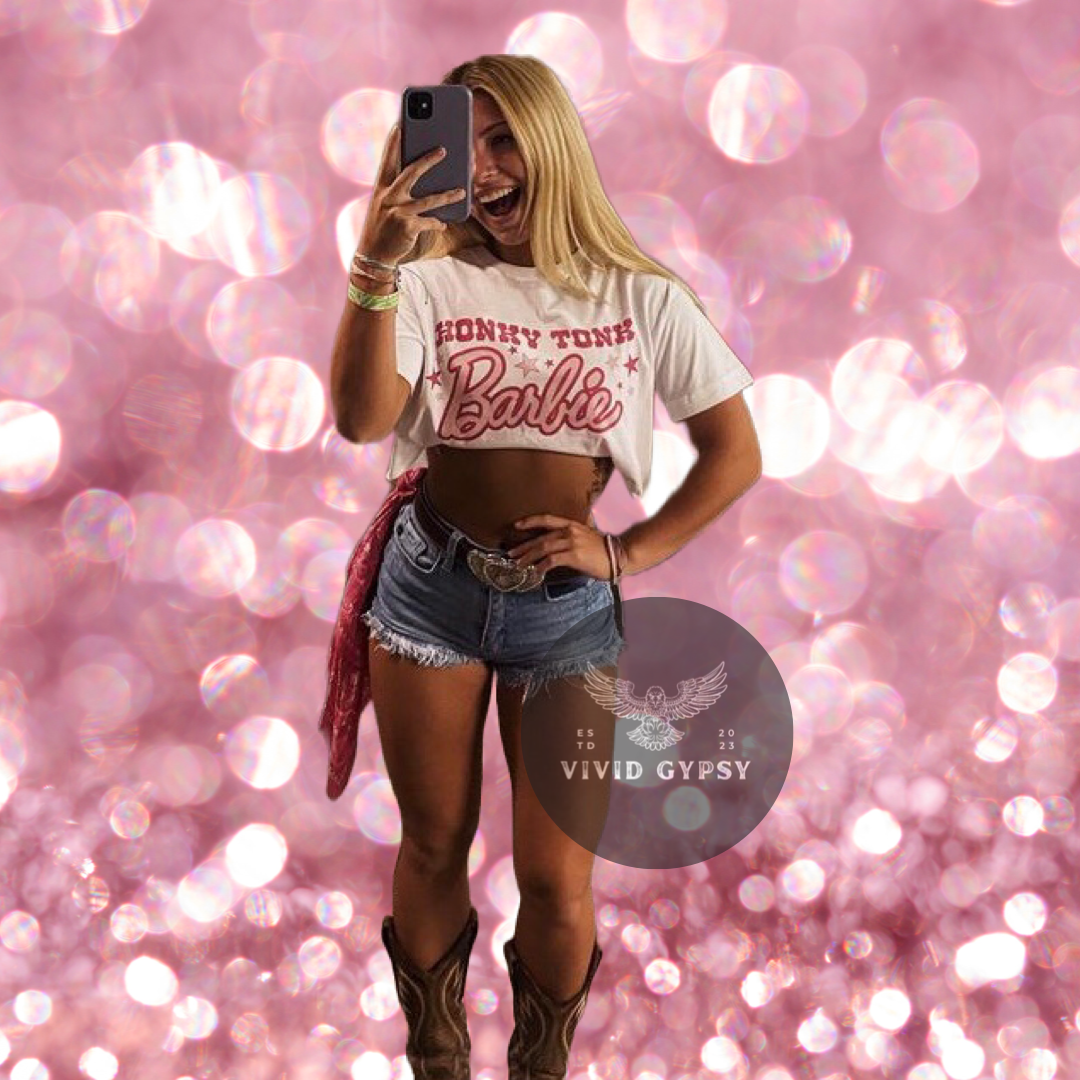 Honky Tonk Barbie - Crop Top