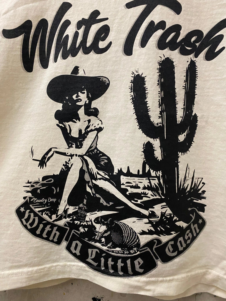 White Trash with a Little Cash' Muscle Top