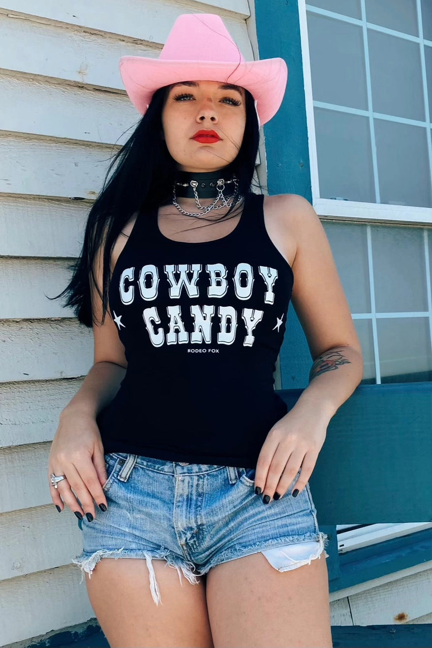 Cowboy Candy Country Yallternative Gothic Cowgirl Tank Top
