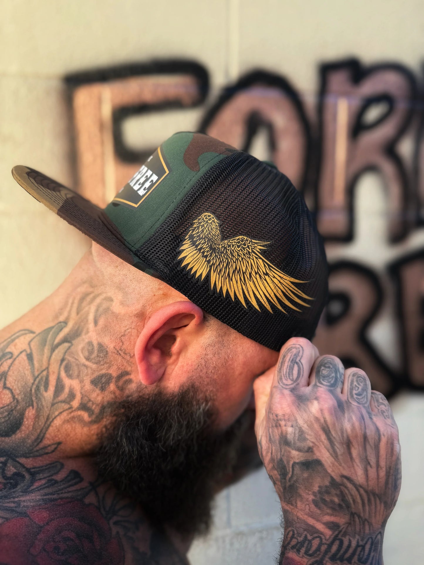 FOREVER FREE GREEN CAMO HAT