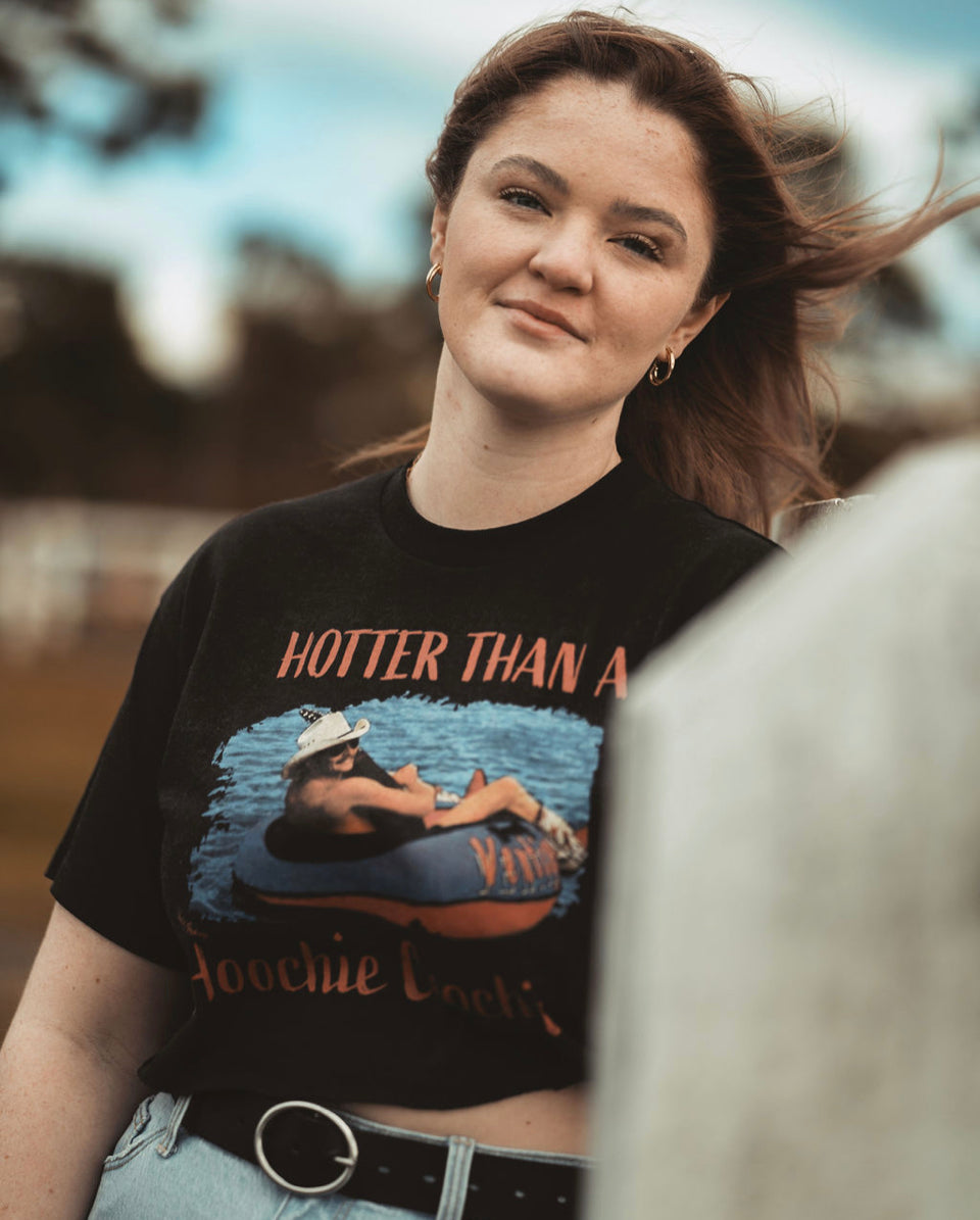 Hotter Than A Hoochie Coochie - Crop Top