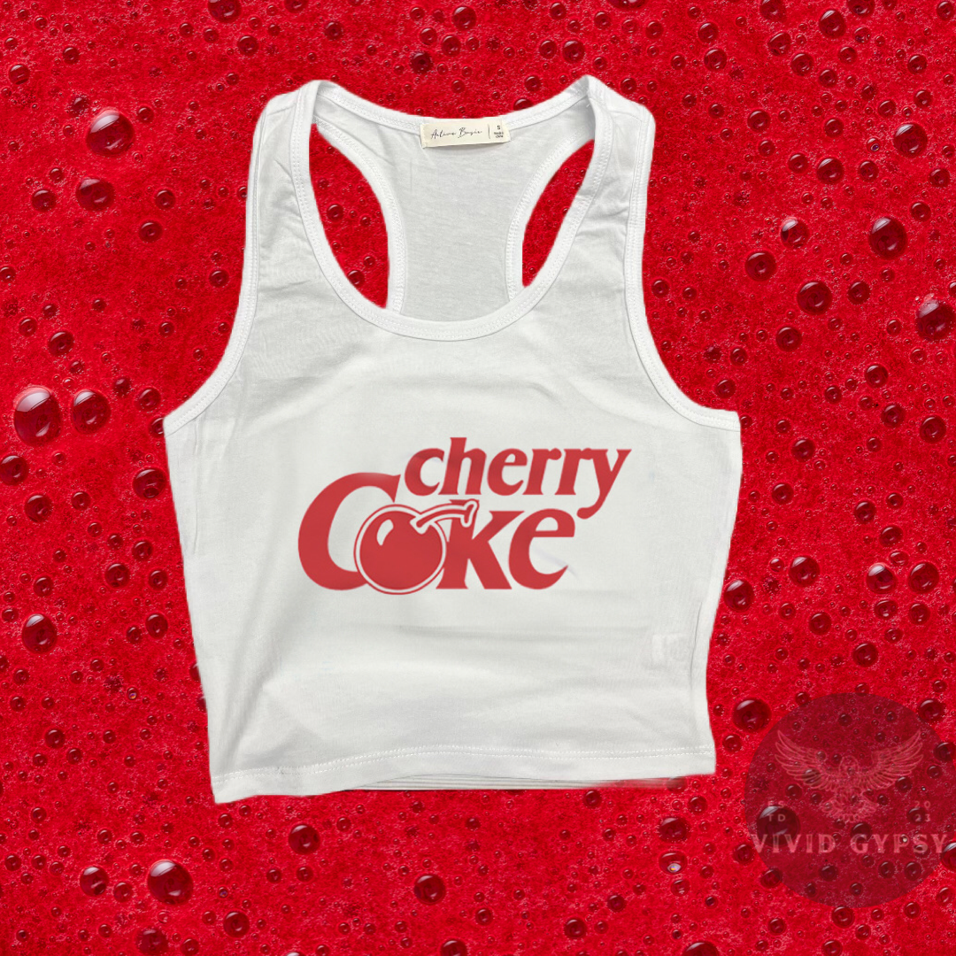 Cherry Coke - Crop Tank Top