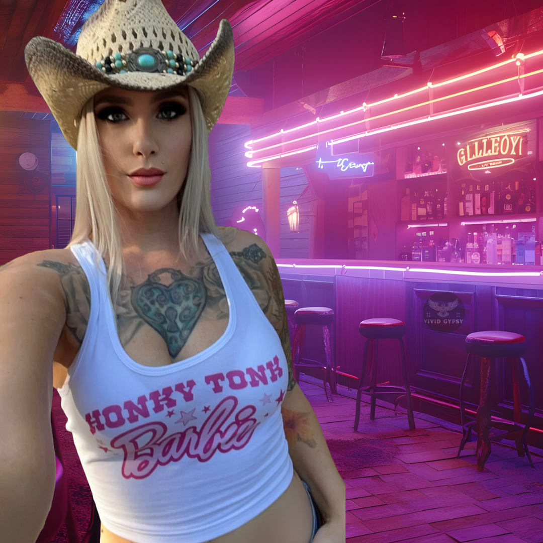 Honky Tonk Barbie - Crop Tank Top