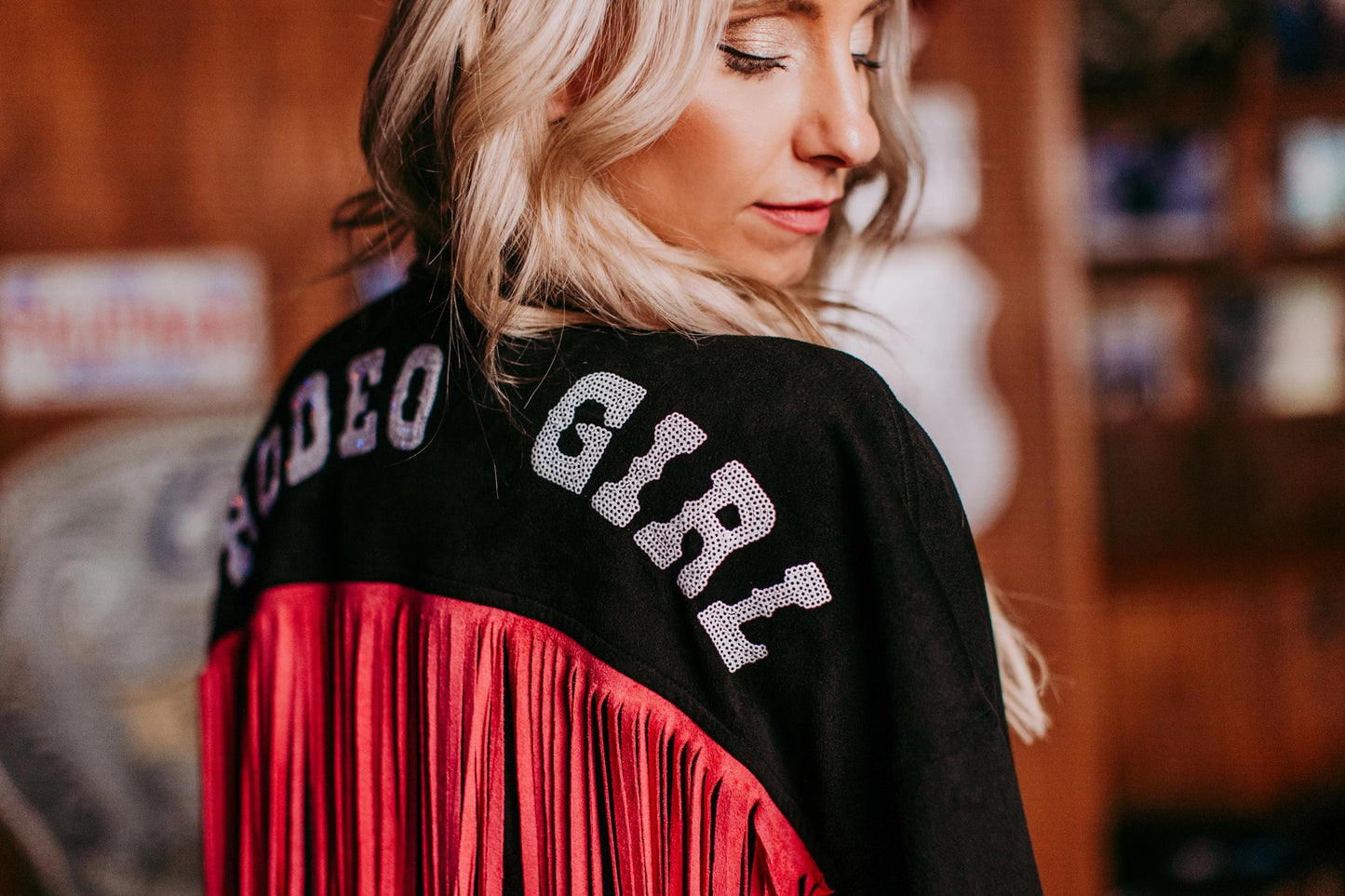 Sequins Rodeo Fringe Button-Up Shirt