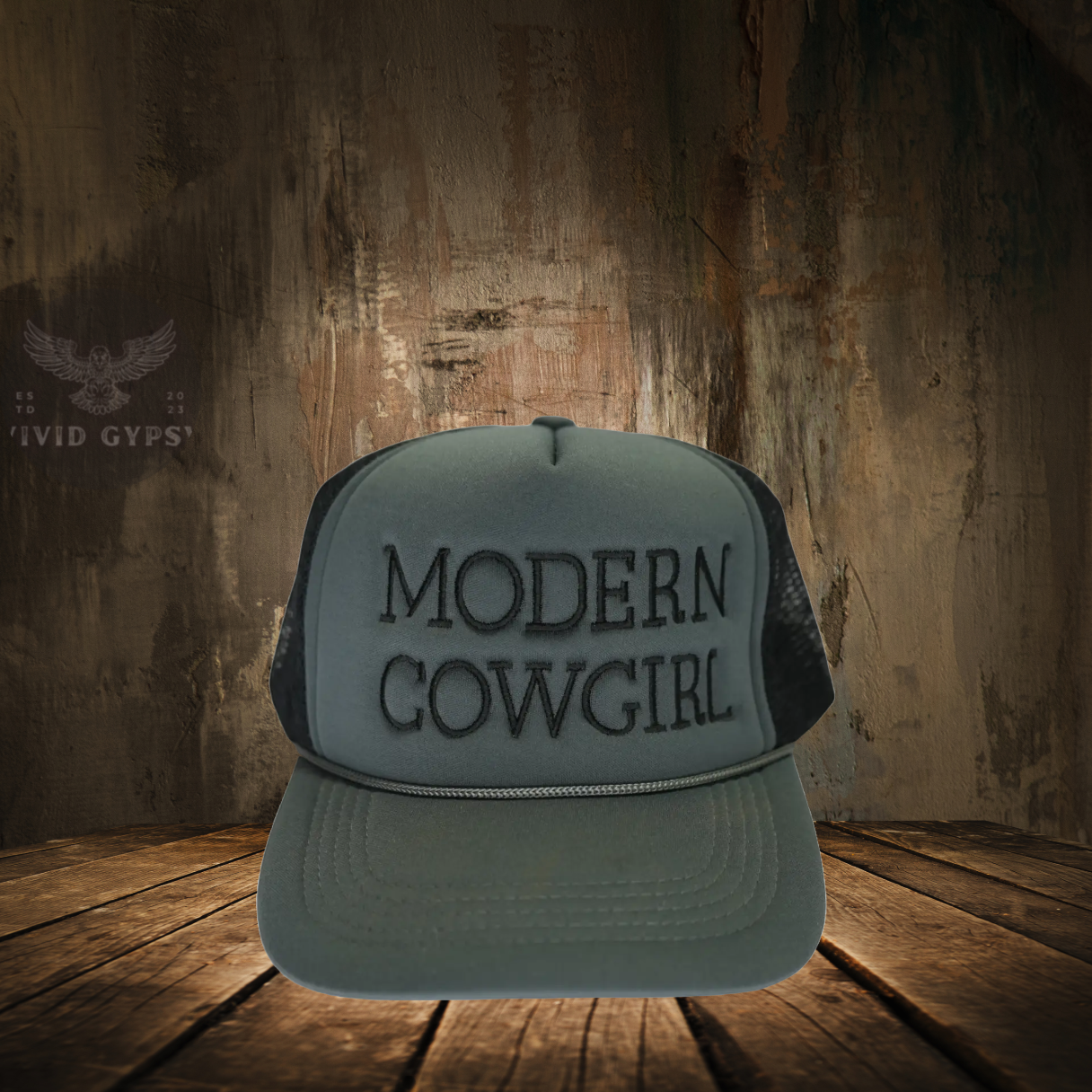 Modern Cowgirl - Embroidered Trucker Hat