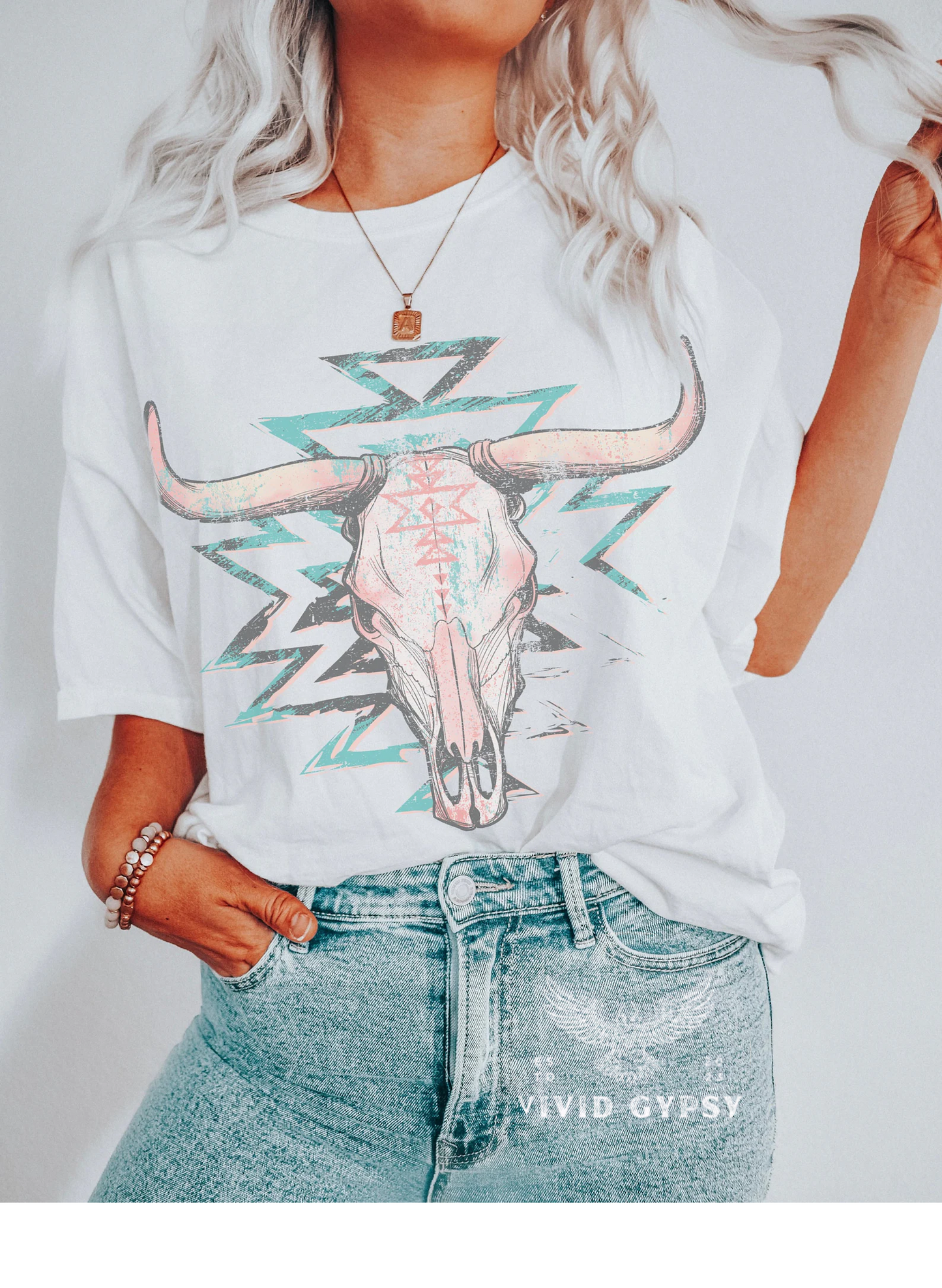 Desert Spirit Aztec Longhorn Tee
