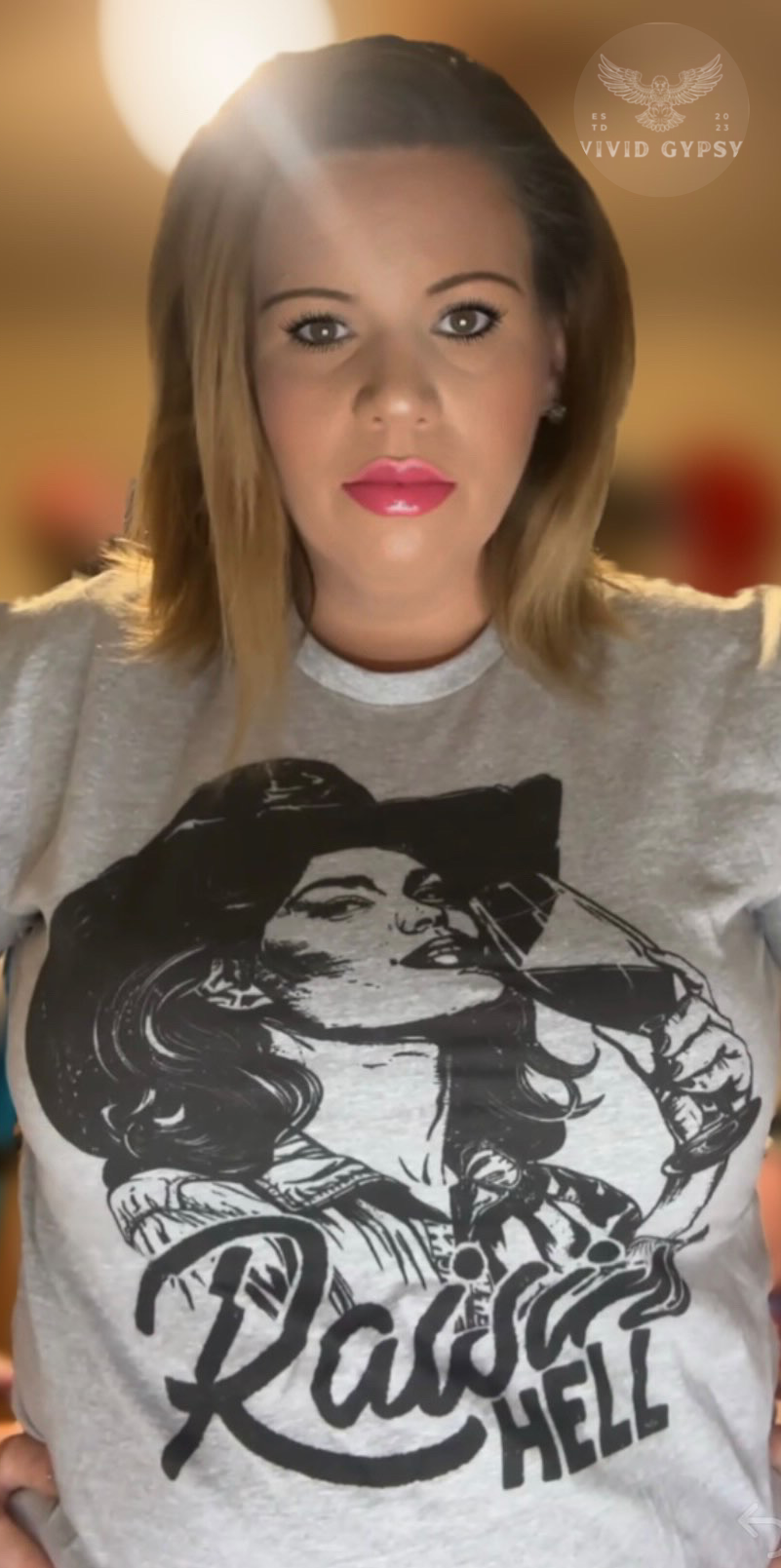 Western Raisin' Hell Cowgirl tee