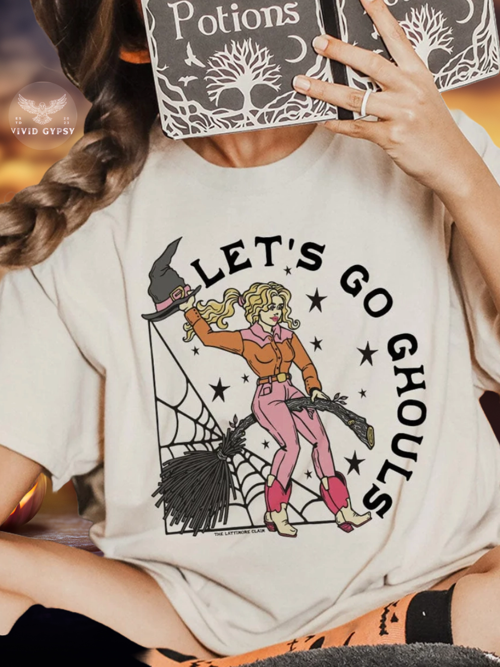 Country Ghoul Halloween Graphic Tee - 2 Color Options