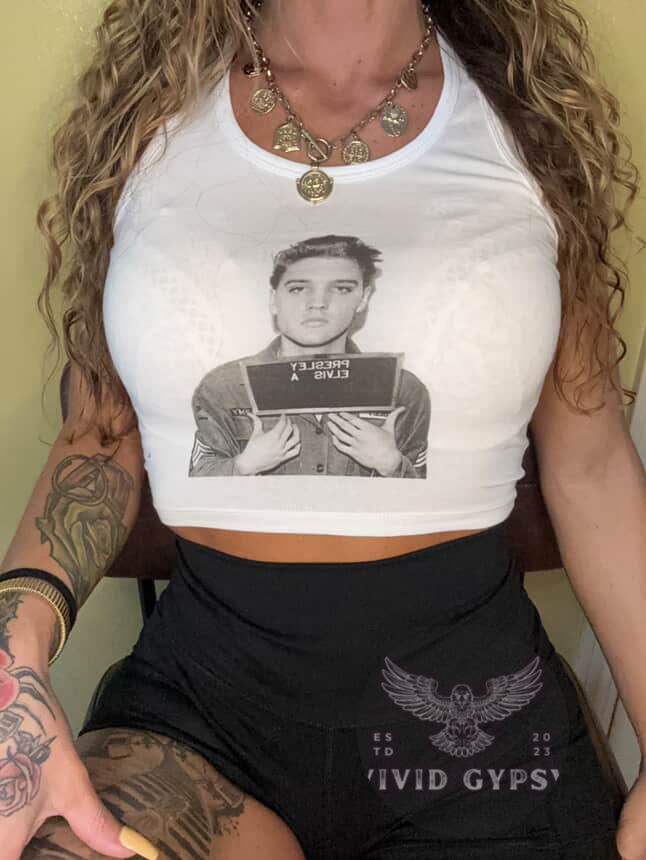 Jail House Rock - Crop Tank Top