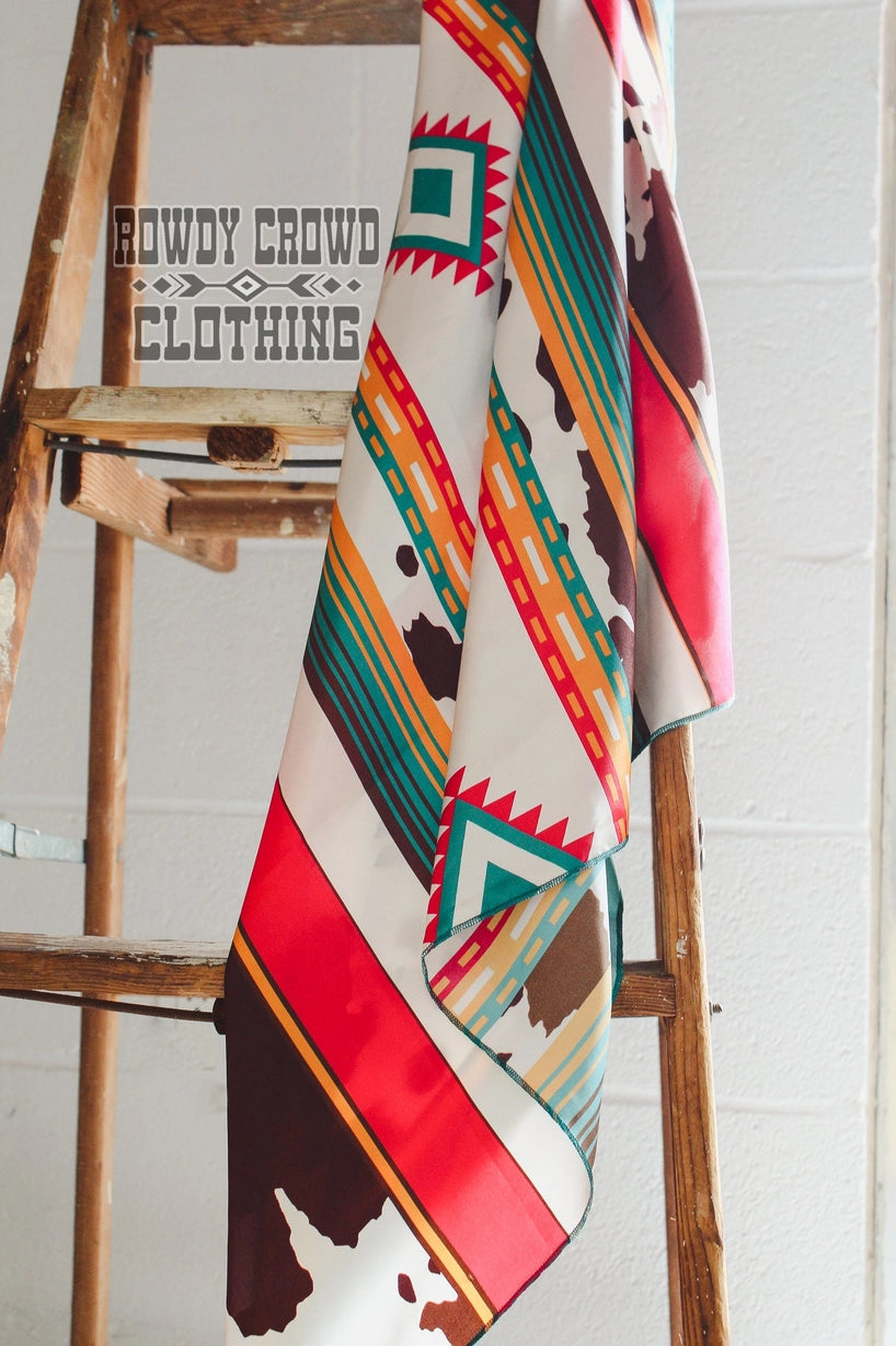 Conroe Cowprint Wild Rag