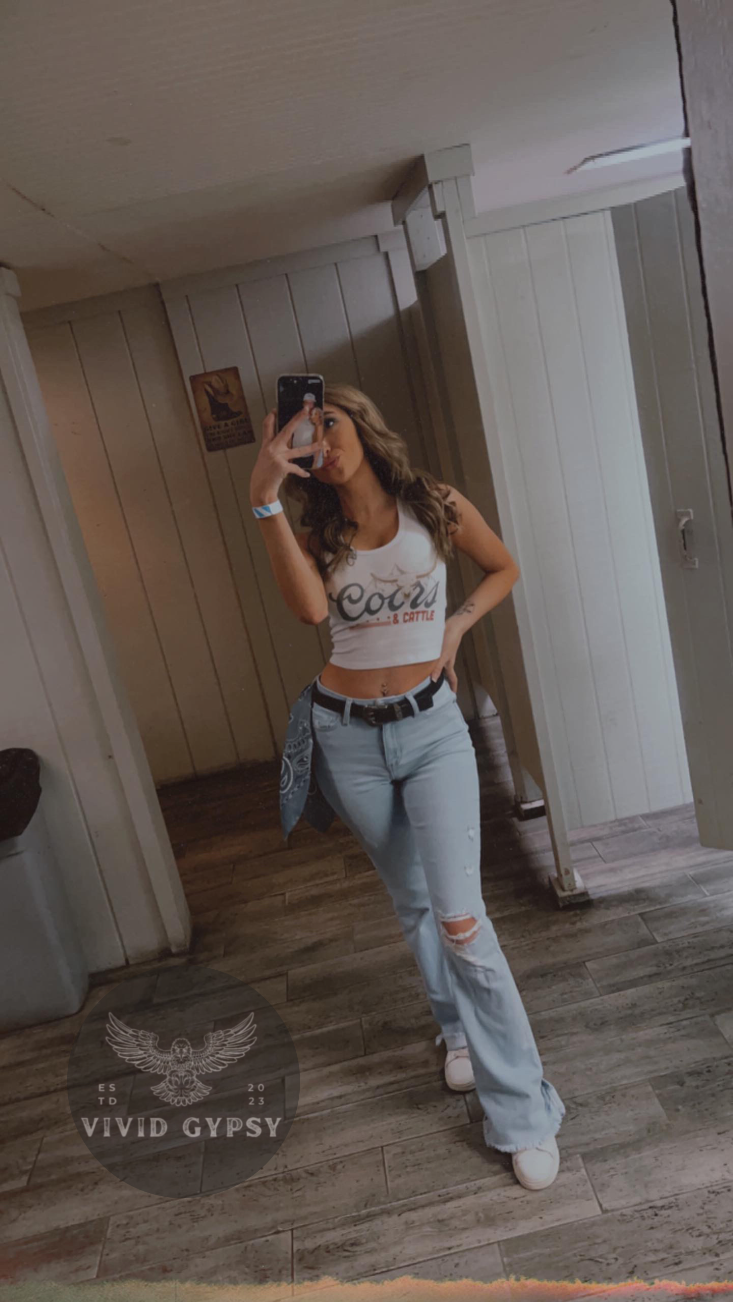 Coors & Cattle - Crop Tank Top