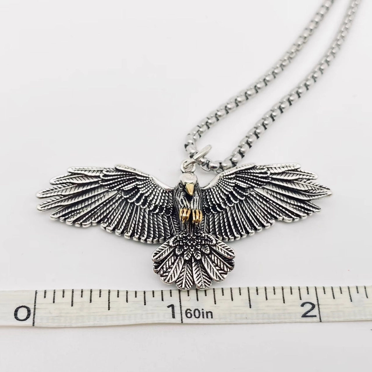 Official Vivid Gypsy Eagle Wings Pendant Men's Necklace