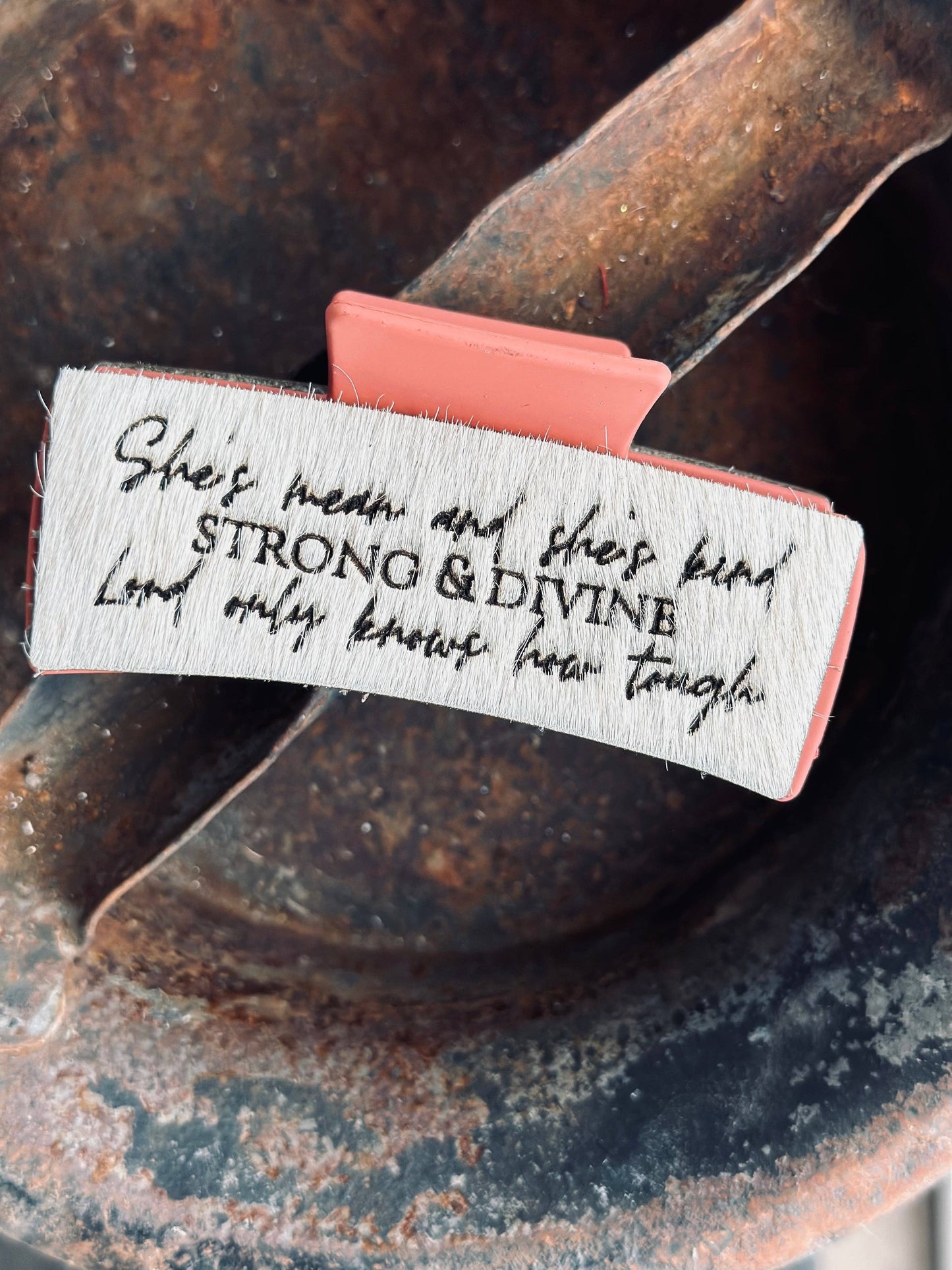 Strong & Divine Cowhide Claw Clips