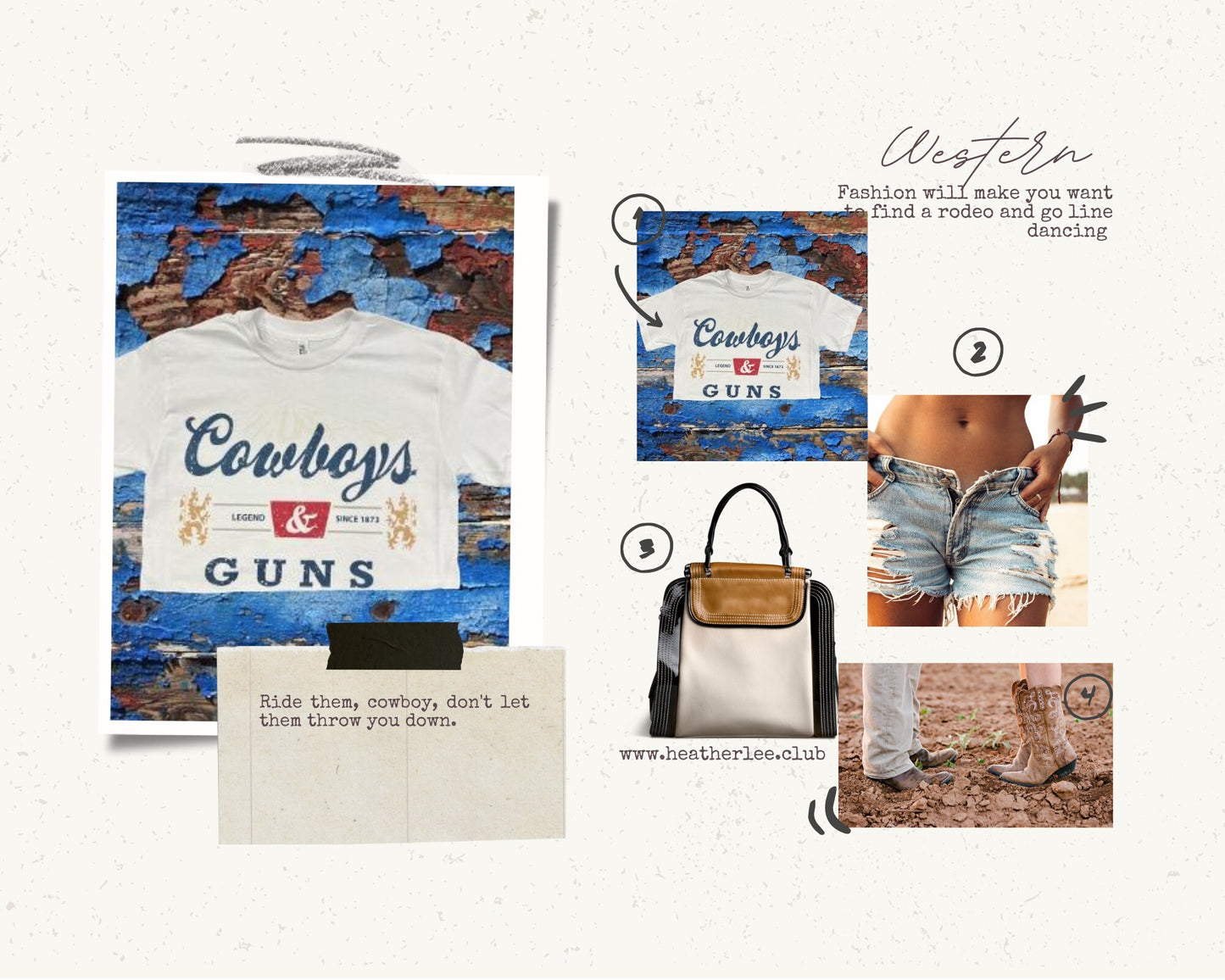 Cowboys and Guns - Crop Top