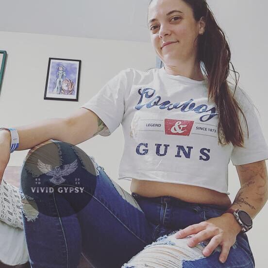 Cowboys and Guns - Crop Top