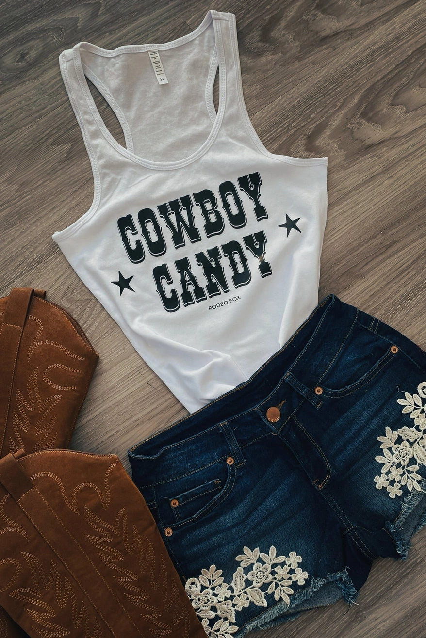 Cowboy Candy Country Yallternative Gothic Cowgirl Tank Top