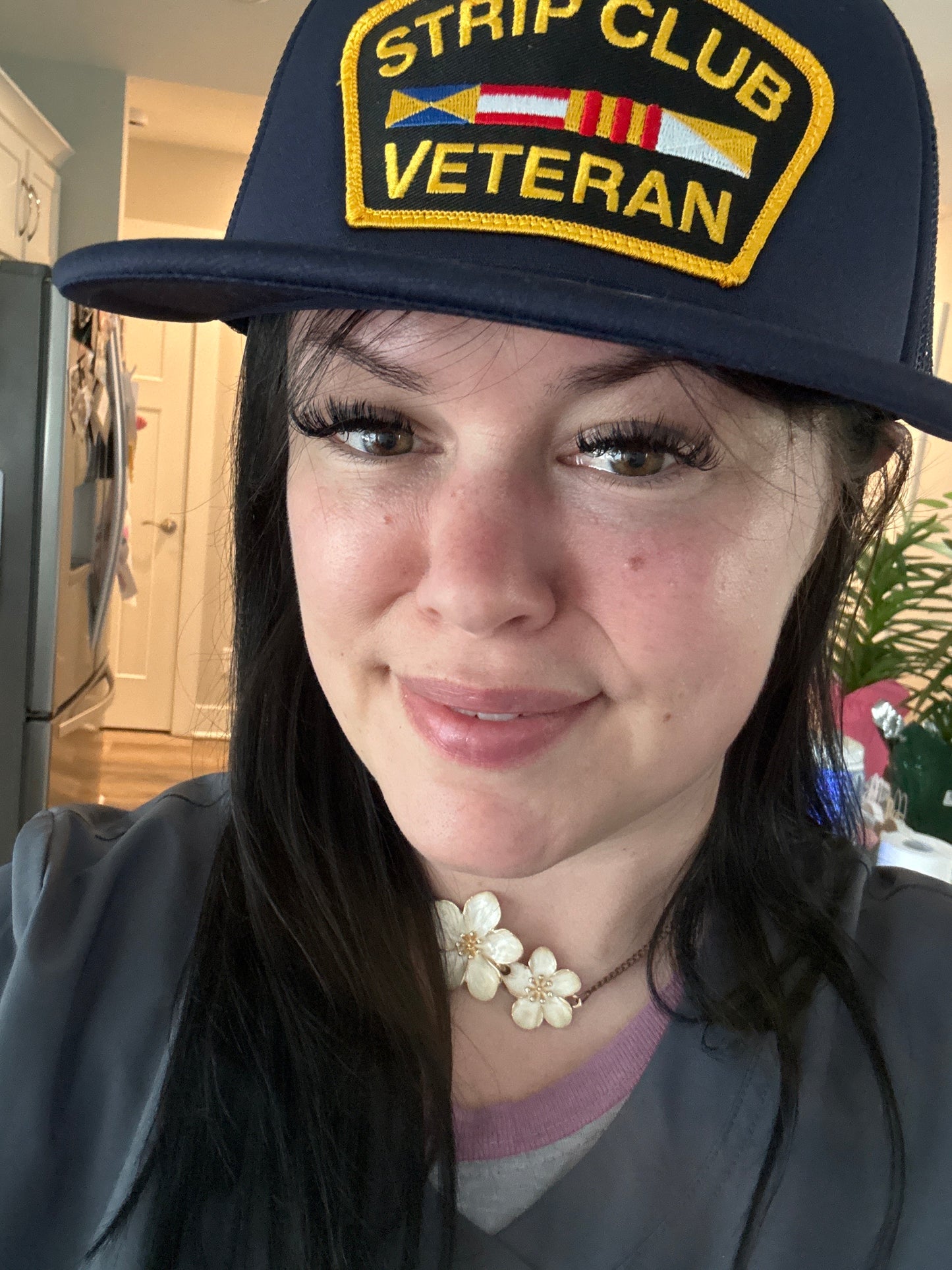 STRIP CLUB VETERAN FLAT BILL PATCH HAT