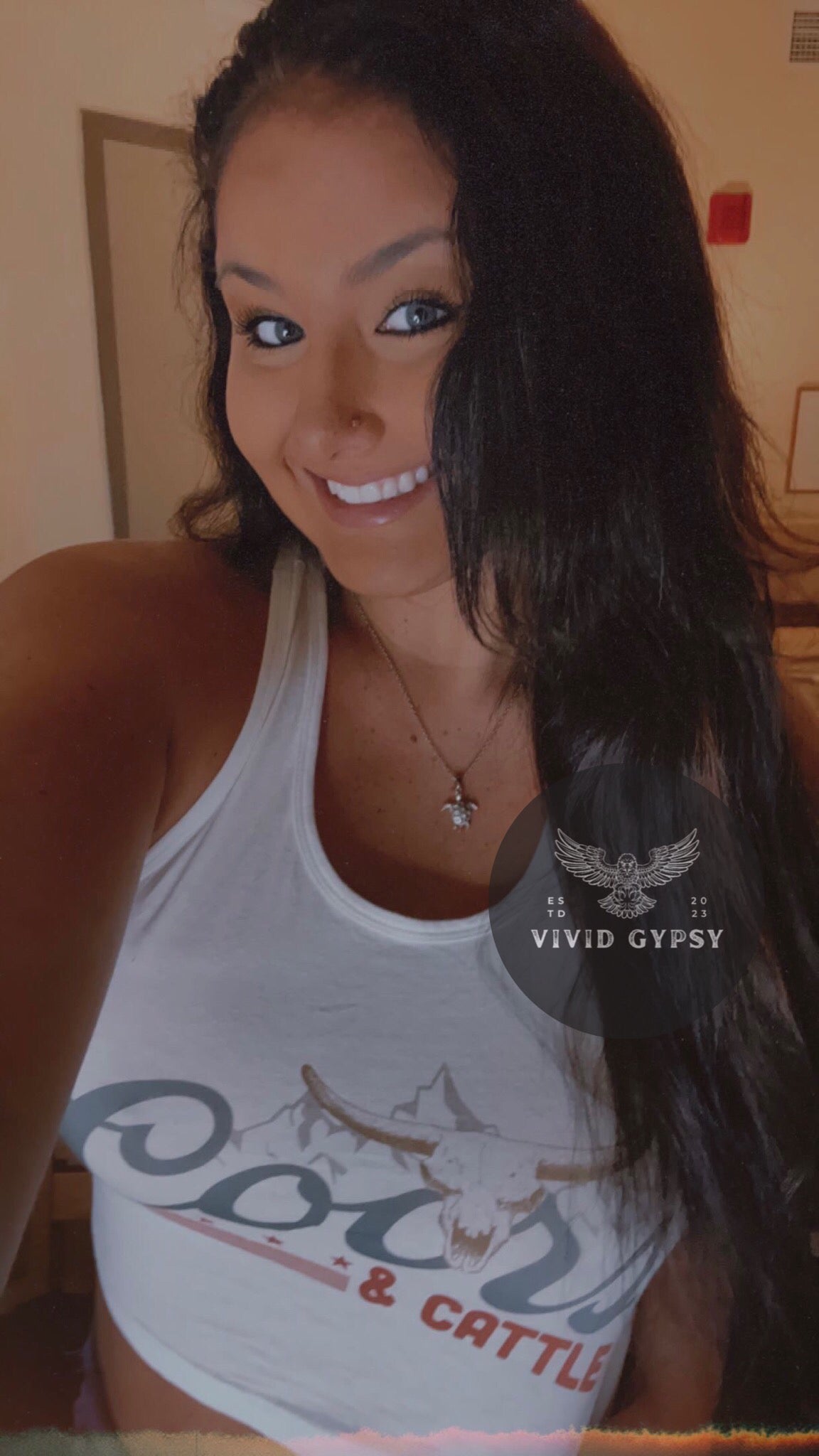 Coors & Cattle - Crop Tank Top