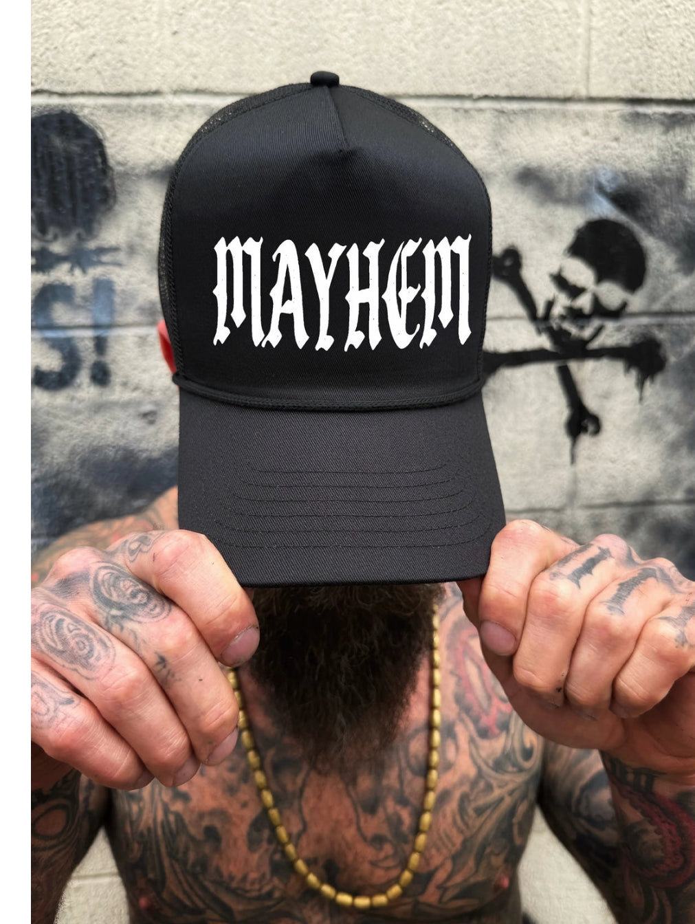 MAYHEM CURVED BILL BLACK HAT