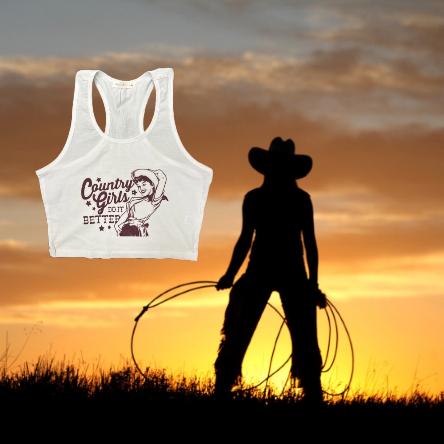 Country Girls Do It Better - Crop Tank Top