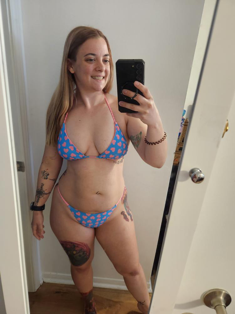 Achy Breaky Hearts Summer Vibes Thong Bikini