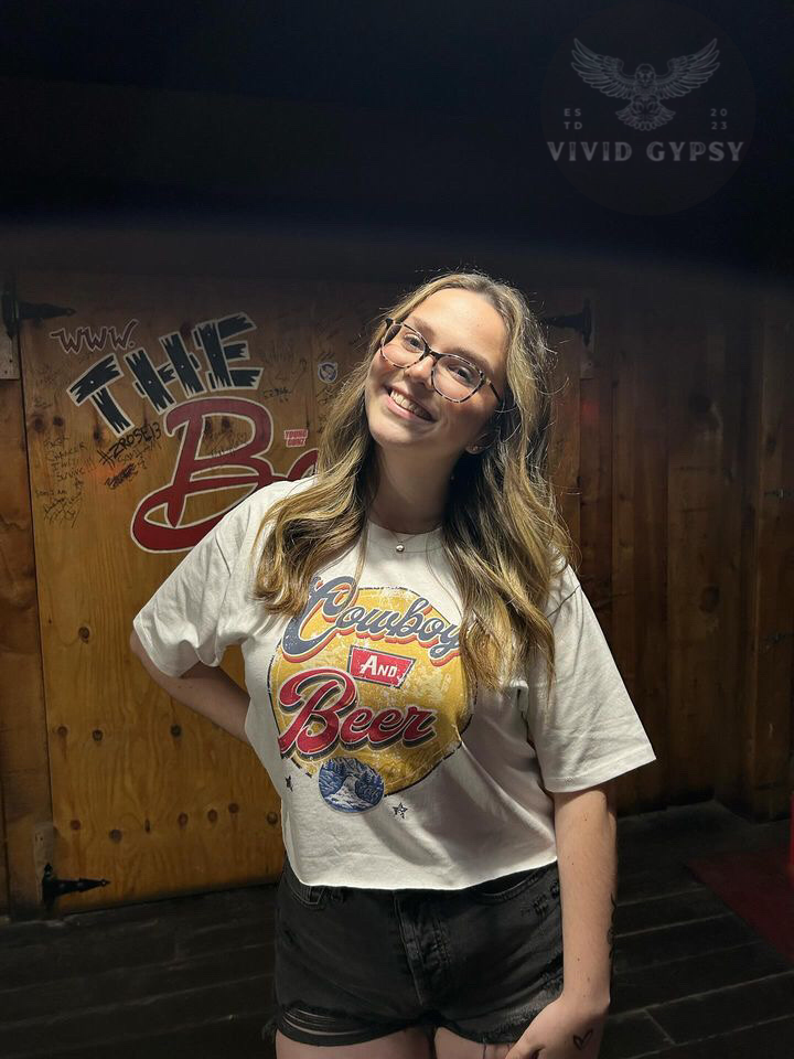 Cowboys & Beer - Crop Top