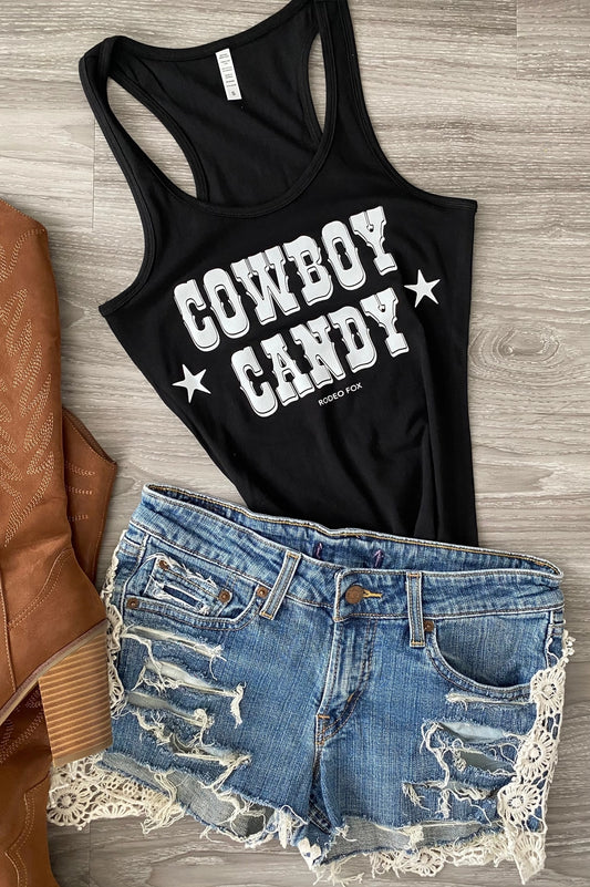 Cowboy Candy Country Yallternative Gothic Cowgirl Tank Top