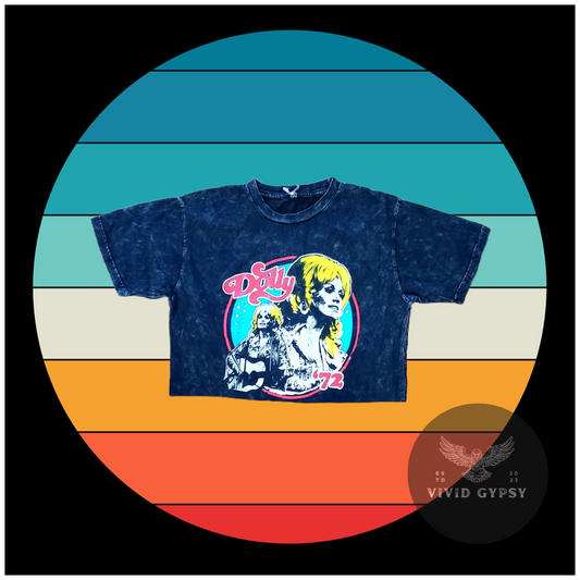 Queen of Country 72’ - Vintage Crop Top