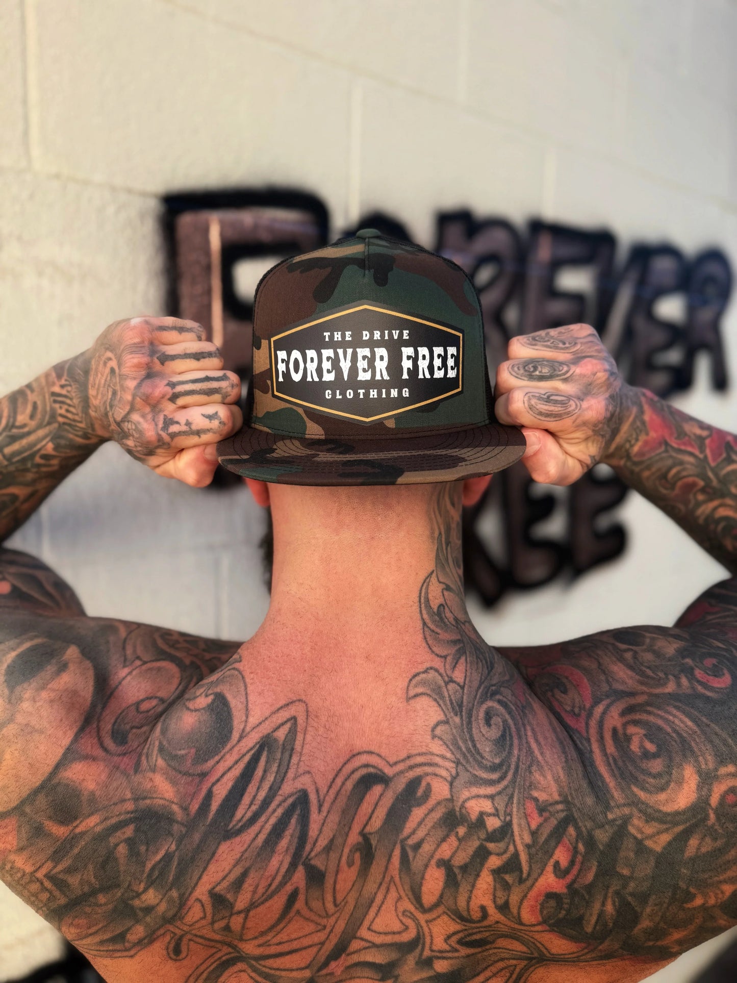 FOREVER FREE GREEN CAMO HAT