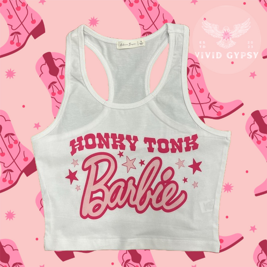 Honky Tonk Barbie - Crop Tank Top