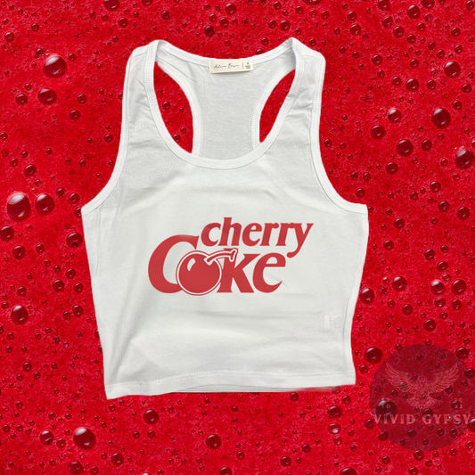 Cherry Coke - Crop Tank Top