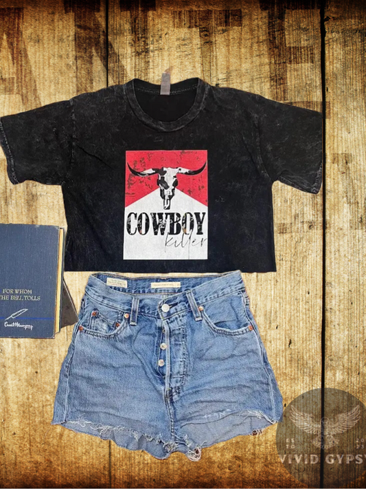 Cowboy Killer - Vintage Crop Top