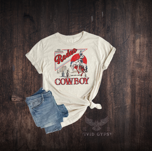 Western Rodeo Cowboy Graphic Tee