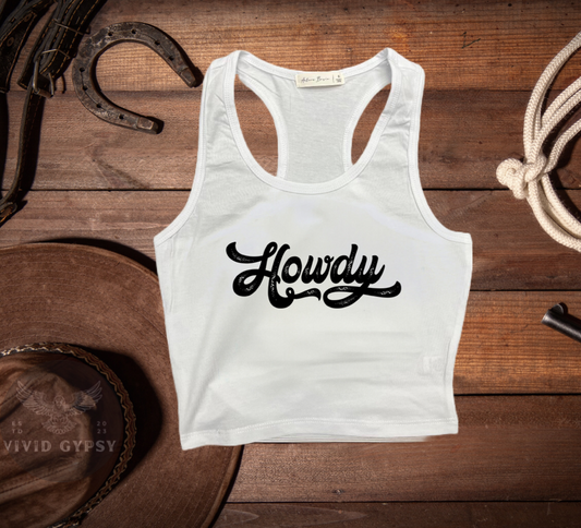 Howdy - Crop Tank Top