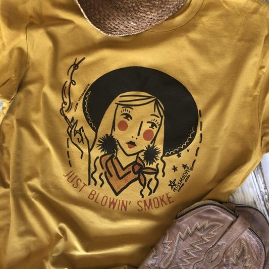 Just Blowin’ Smoke - Mustard Tee