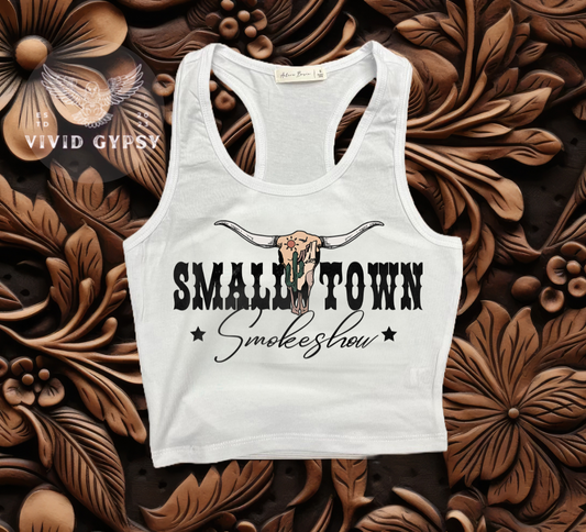 Small Town Smoke Show - Crop Tank Top