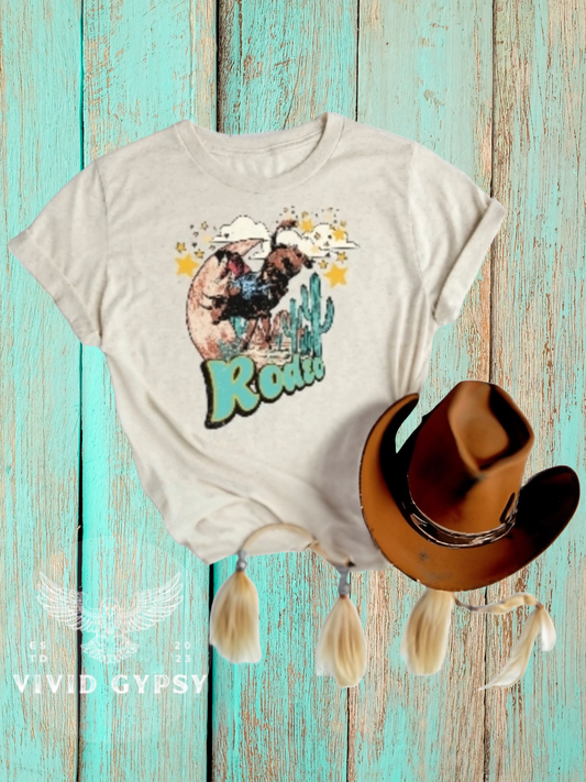 Western Rodeo Desert Moon Graphic Tee