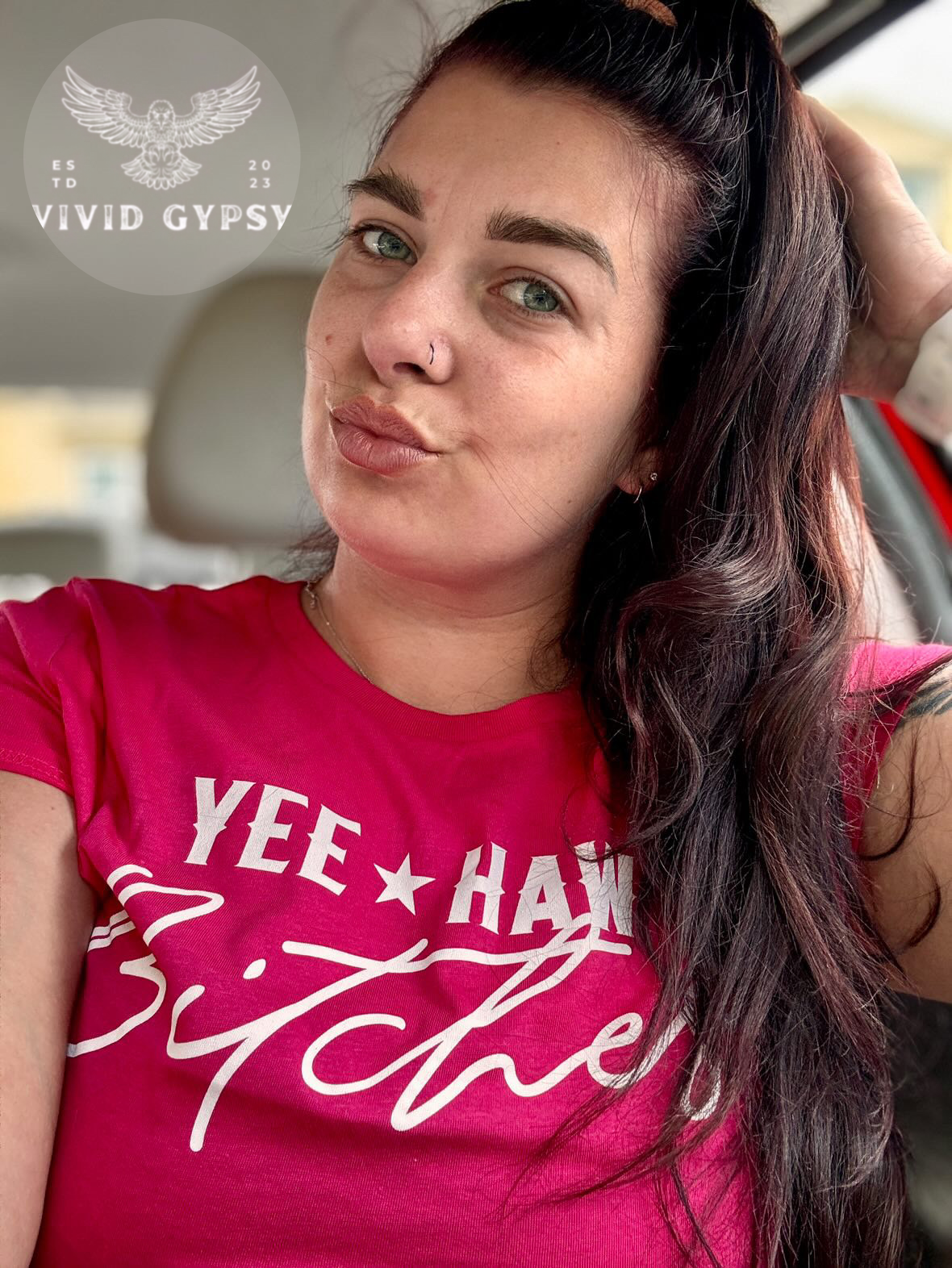 Yee Haw Bitches - Pink Crop Top