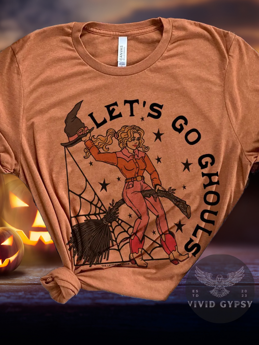 Country Ghoul Halloween Graphic Tee - 2 Color Options