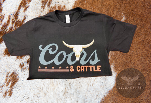 ‘Coors & Cattle’ - Crop Top