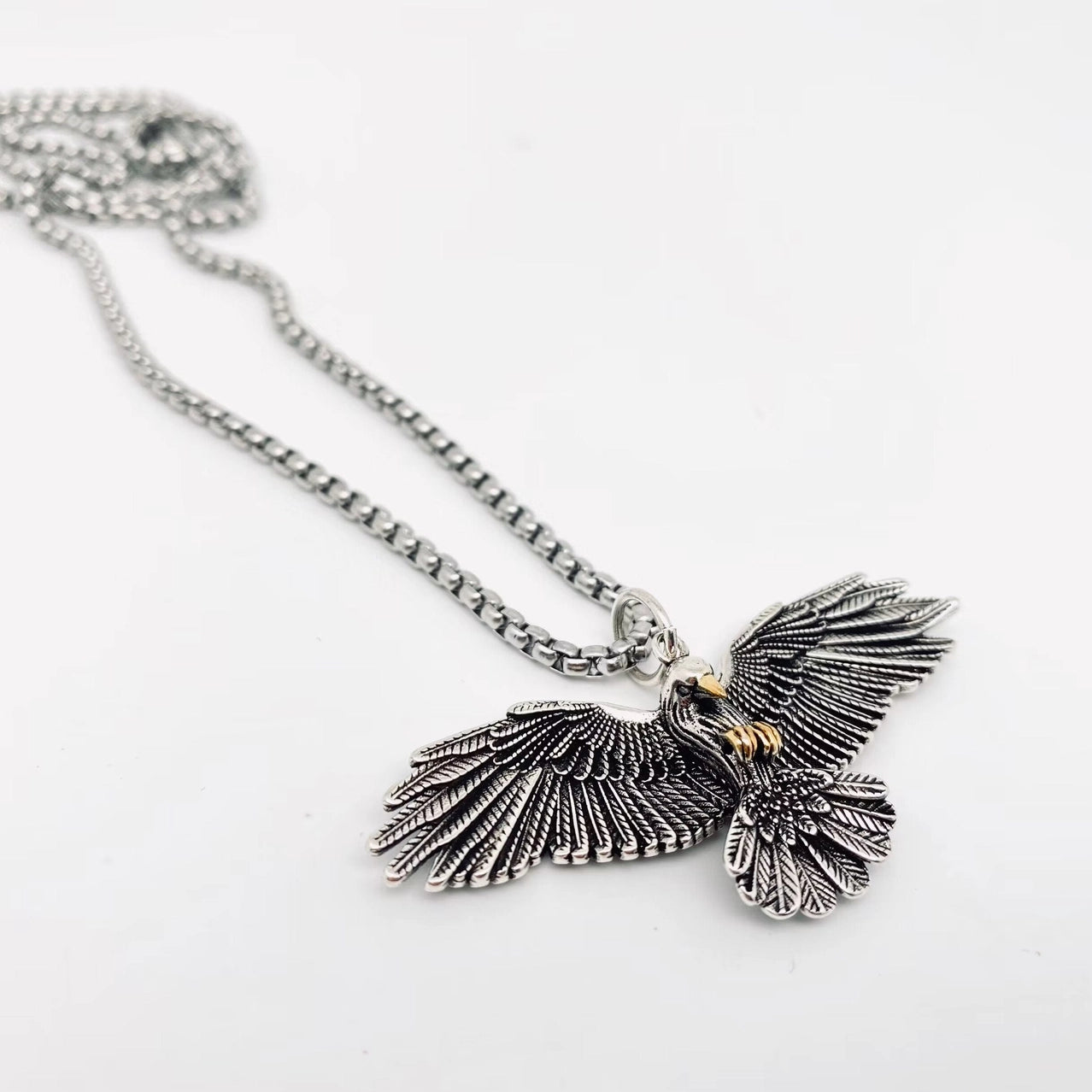 Official Vivid Gypsy Eagle Wings Pendant Men's Necklace