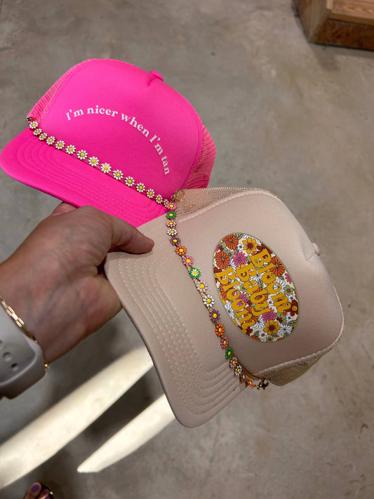 Daisy Trucker Hat Chain