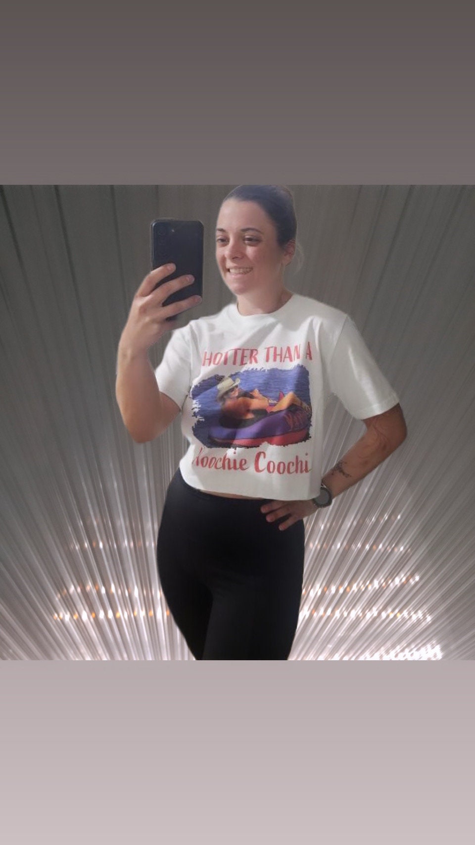 Hotter Than A Hoochie Coochie - Crop Top