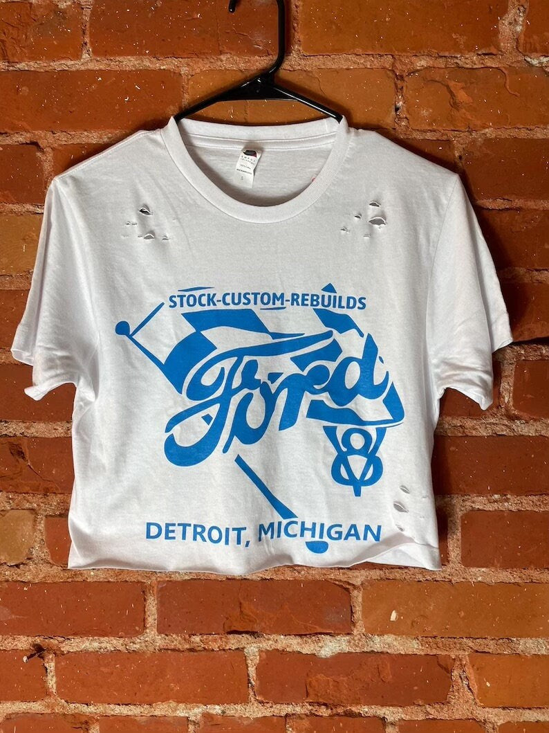 Ford - Distressed Crop Top