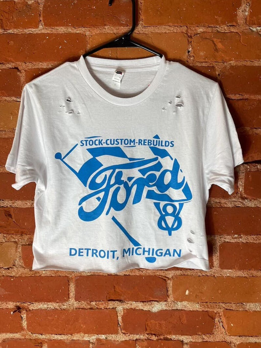 Ford - Distressed Crop Top