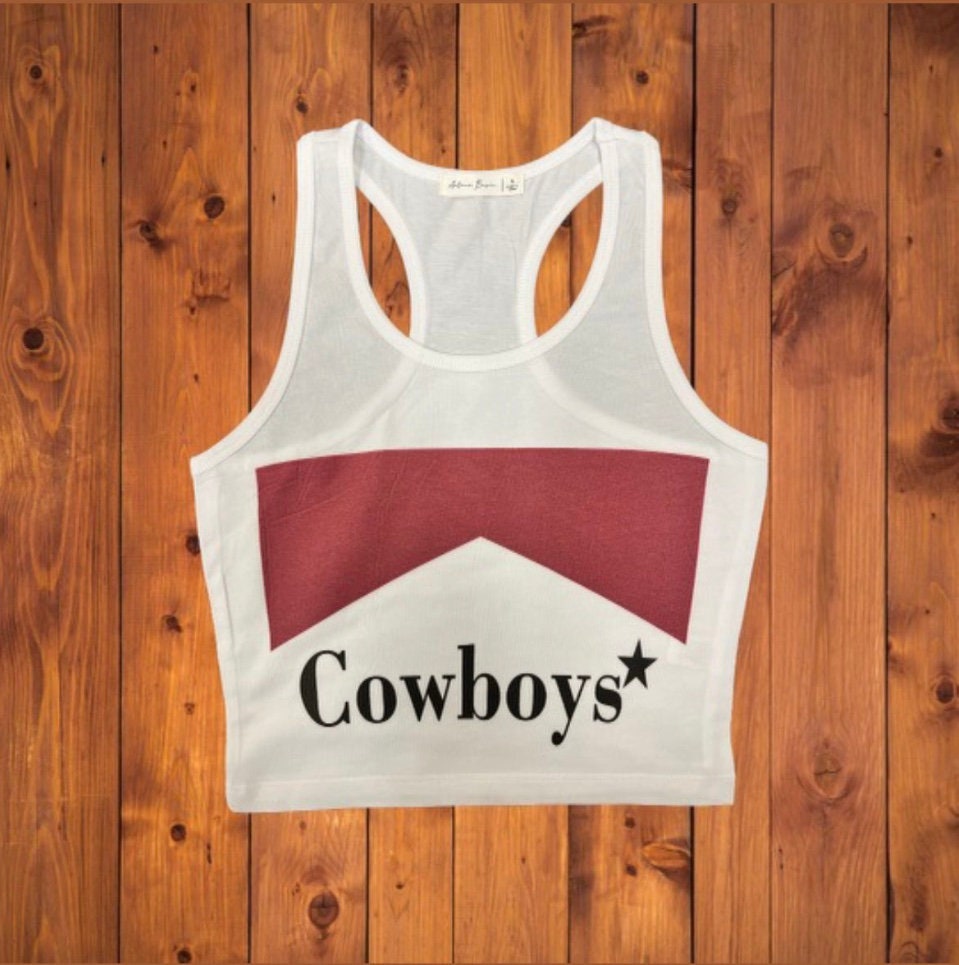 Cowboys - Cropped Tank Top